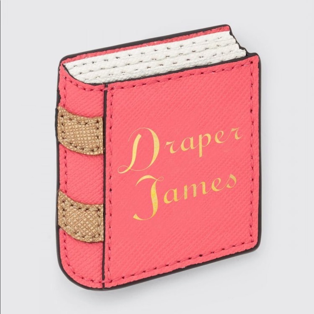 NEW • Draper James • Girls Inc Leather Pin Pink